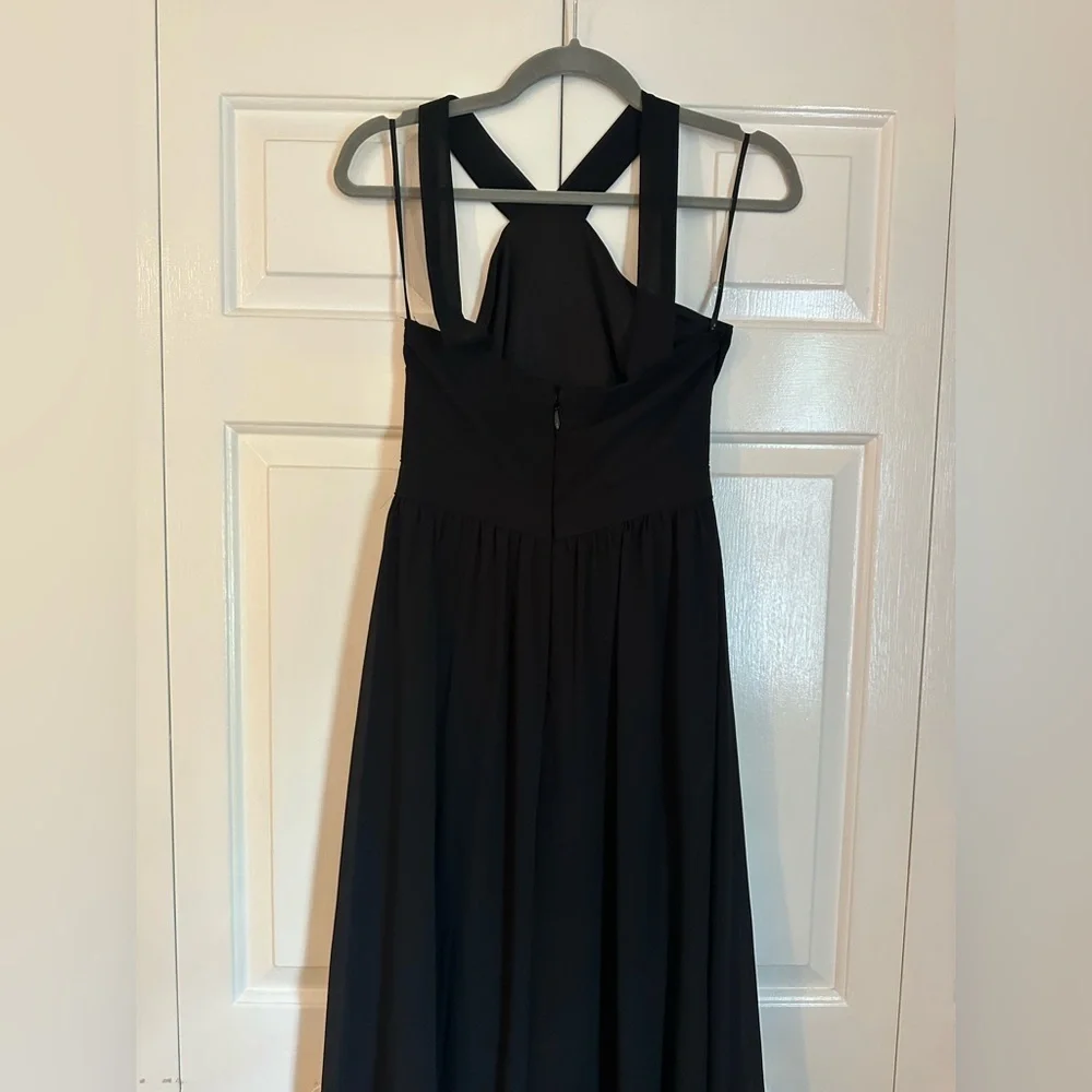 WORN ONCE LULUS AIR OF ROMANCE BLACK MAXI DRESS - Size Medium SKU:559 - Picture 6 of 9
